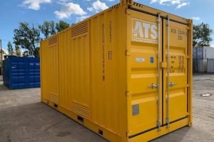30ft x 8ft Full Side Access Shipping Container (One Trip) – Yellow
