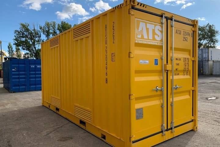 30ft x 8ft Full Side Access Shipping Container (One Trip) – Yellow