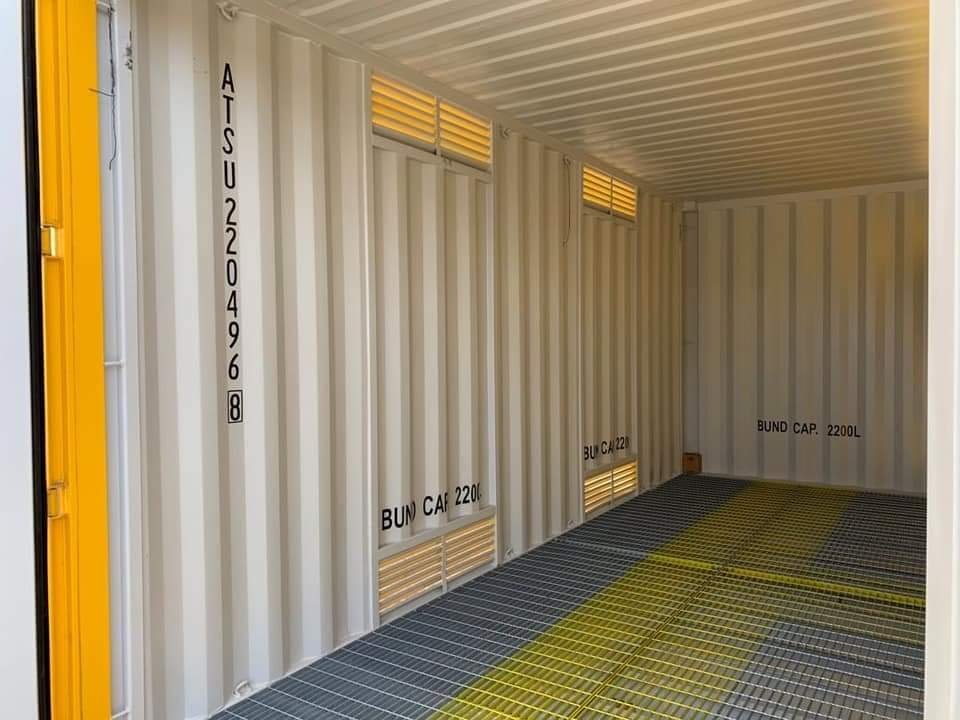 30ft x 8ft Full Side Access Shipping Container (One Trip) – Yellow - Image 3