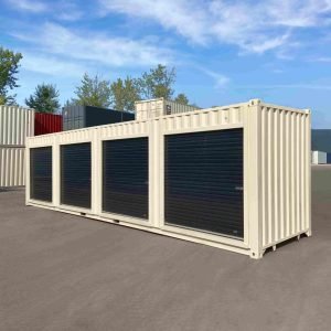 40ft High Cube Container with 4 Roll-Up Side Doors