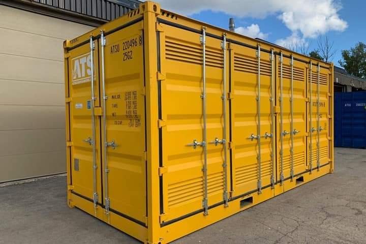 30ft x 8ft Full Side Access Shipping Container (One Trip) – Yellow - Image 5