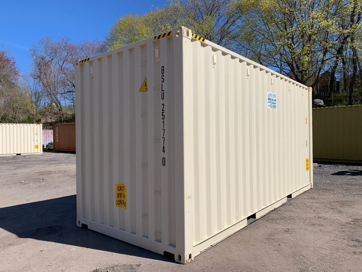 New 20ft x 8ft Beige High Cube Shipping/Storage Container - Image 4