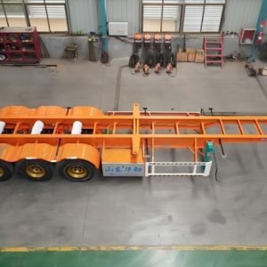 45ft 3-axle skeletal container trailer