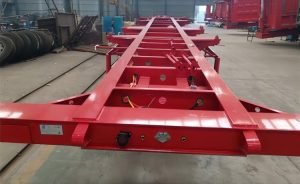 40Ft 3 Axle Skeletal Container Trailer